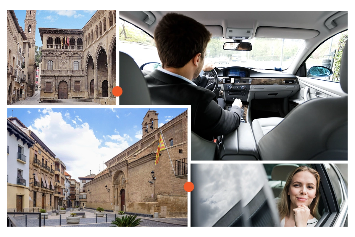 collage fotos taxista bajo aragon